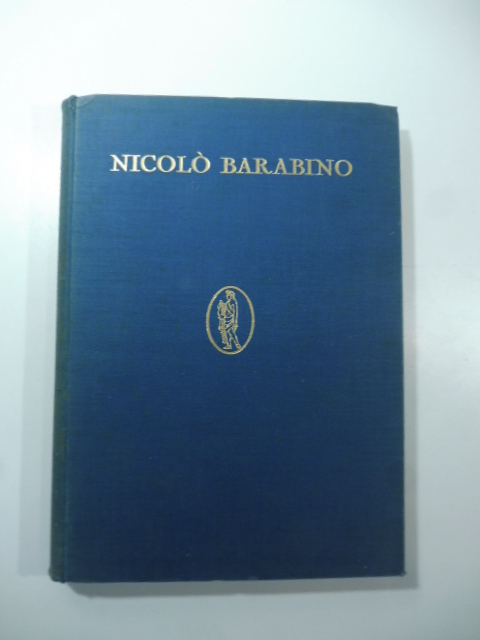 Nicolò Barabino. Con prefazione del Professore A. Vernazza